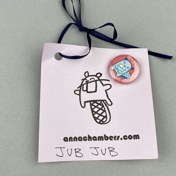 Handmade Art Toy Monkey Plush "Job Jub" Stuffed Animal Anna Chambers - Picture 4 of 4